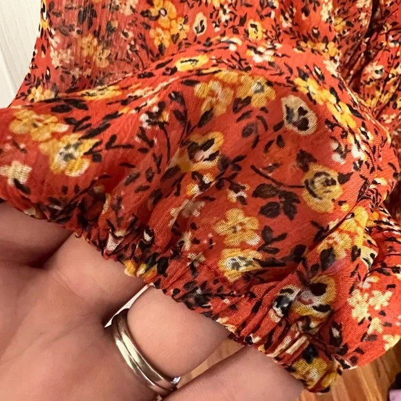 Rust floral dress - Picture 5 of 8